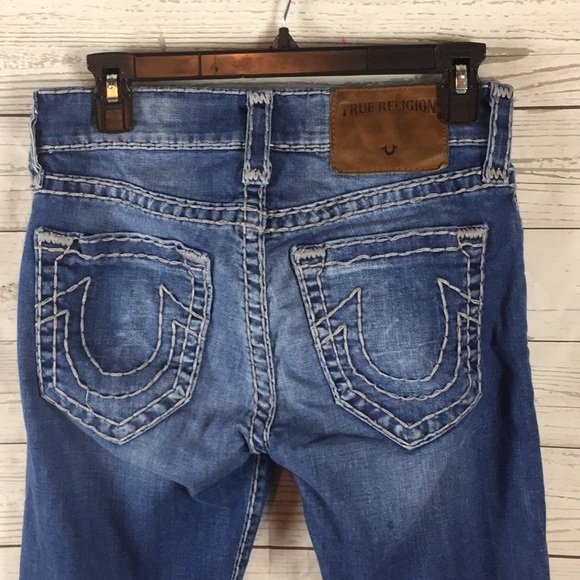 True Religion Denim - True Religion straight leg thick stitch jeans